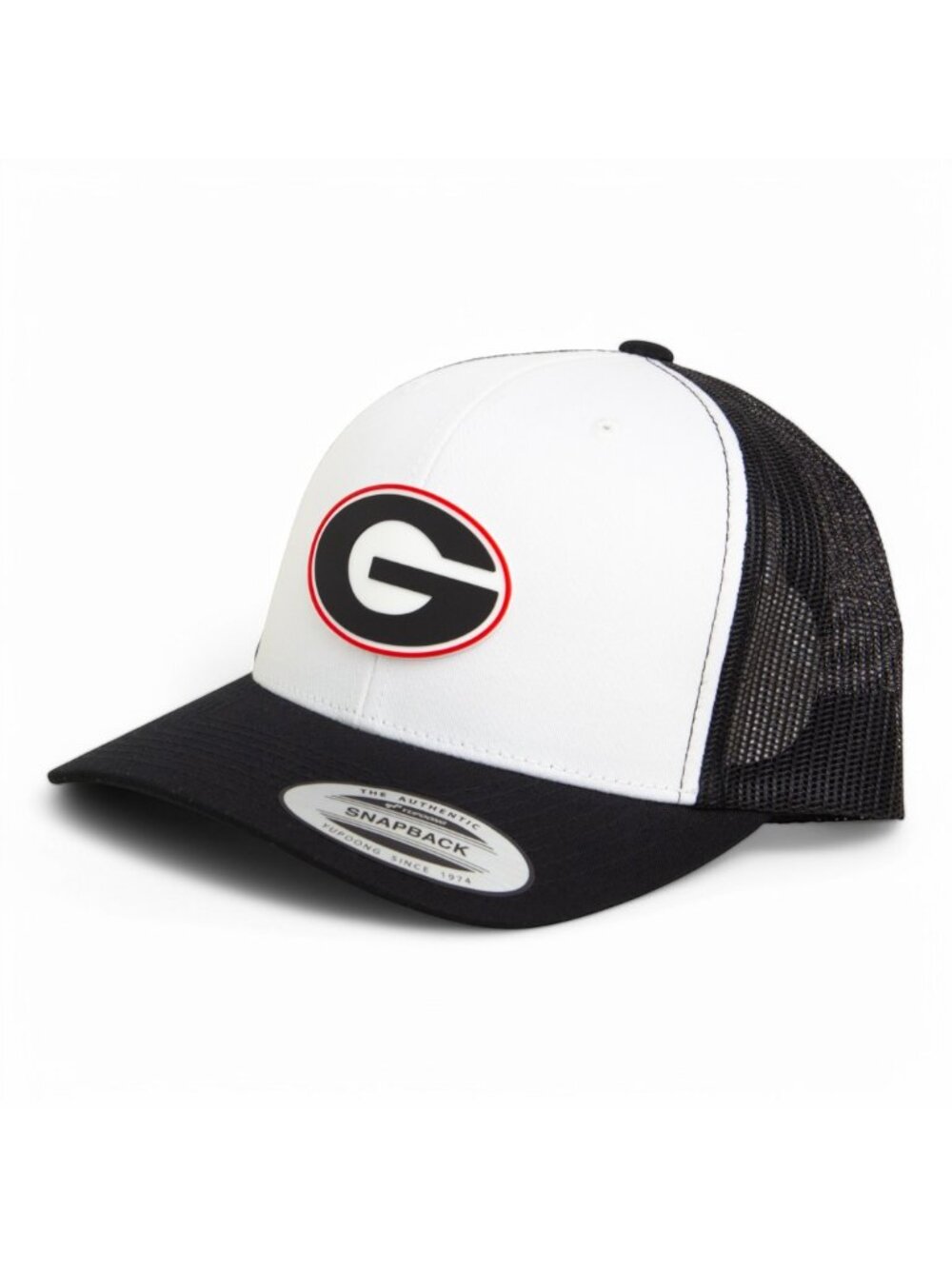 Georgia Bulldogs Power G 3D YP Snapback Trucker Hat- White/ Black